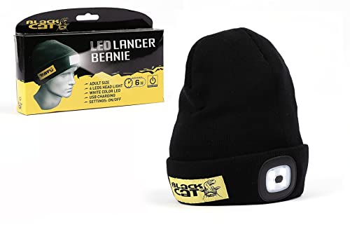 Black Cat Blackcat LED Lancer Bonnet uni Noir/Jaune