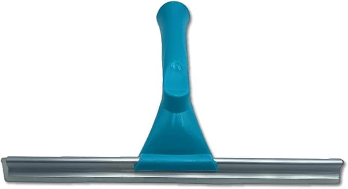 JNBGTU Tergivetro per Doccia Tergivetro per Doccia Silicone Tergicristallo Doccia con Gancio Tergivetro per Doccia Silicone Lavavetro Tira Acqua da Doccia Nero per Bagno, Finestre, Specchi, Piastrelle