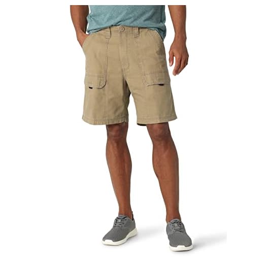 Wrangler Authentics Men's Canvas Utility Hiker Short, Nutmeg, 38