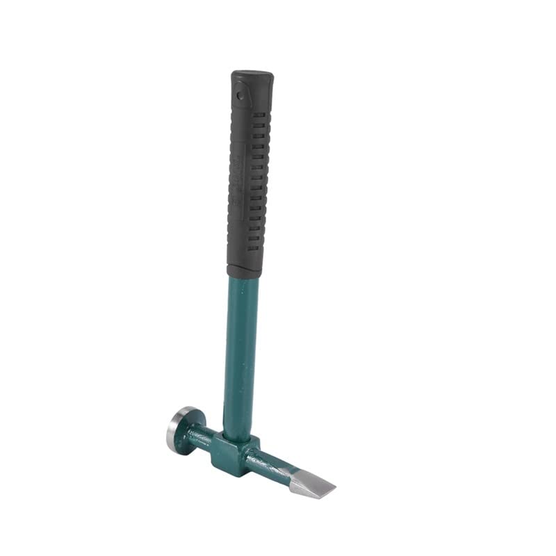 yaoqijie - Martillo de percusión de metal para carrocería de coche, herramienta de mano con acabado de uñas rectas, martillo de percusión convexo duradero (color: verde militar)