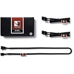 Alargador Cable Ventilador Pc Noctua NA-SEC3, Cables Alargadores para Ventilador, 4 Pines (60 cm, Negros)