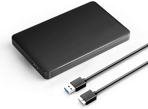 USB 3.0 2.5 Inch External SATA SSD HDD Enclosure Case, ‎ 2577U3-BK Tool Free Installation, Black (Renewed)
