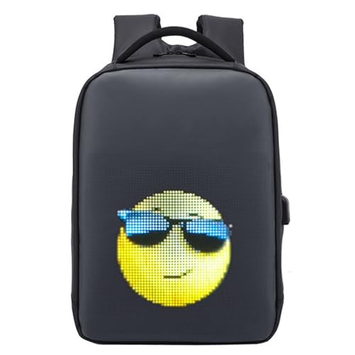 Image of LED Laptop Backpack - Stylish Illuminated Travel Bag for Men & Women, Tech & Everyday Use (BLACK)