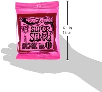 Ernie Ball, Super Slinky Electric Guitar Strings 9-42 (Pack of 3 Sets) (2223x3)