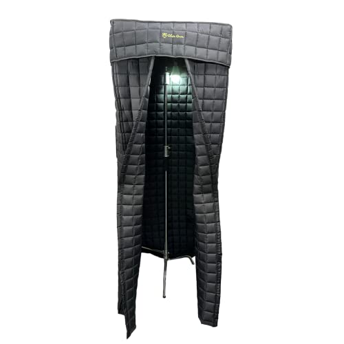 Glide Gear SB 150 Portable Vocal Sound Booth with Speaker Stand Adapter, Magnetic Closures, Light, and Friction Arm for Professional-Quality Sound Isolation and Recording on the Go