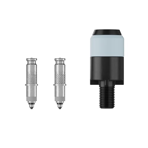Juego de conversión Schwalbe Clik Valve – Innovación en válvulas de Bicicleta para el inflado de neumáticos – Kit de readaptación para válvulas Dunlop/DV con Adaptador de Cabezal de Bomba