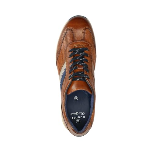 Image of bugatti Unisex Adult Cognac Leather Sneaker 311-A9Q05