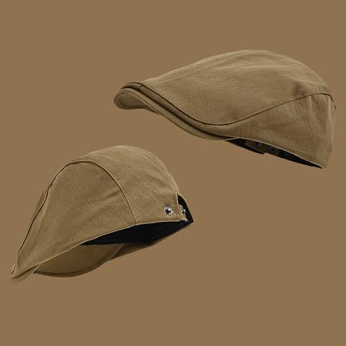 Casquette Béret Plate Coton Homme Réglable Souples Vintage Ivy Gatsby – vue 2
