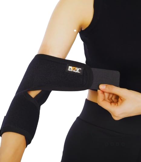 RNV Elbow support Sports elbow support for gym | elbow band for pain relief | elbow brace | gym elbow support for men and women | gym accessories | tennis elbow band for women and men (B0D421RCKC) Amazon Price History, Amazon Price Tracker