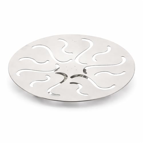Image of 7Seas Roti Stand Stainless Steel Chapati Holder with Airflow Cut Design, Raised Base Heat Retention, 9 Inch Steel Roti Plate for Keeping Rotis Warm, Phulka Paratha Table Serving for Home & Kitchen