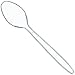 Prestee 100 Clear Plastic Spoons Bulk - Durable Disposable Plastic Silverware Spoons - Heat-Resistant Spoon Cutlery - Heavy Duty Flatware Pack - Disposable Silverware Utensil Set for Hot and Cold Food