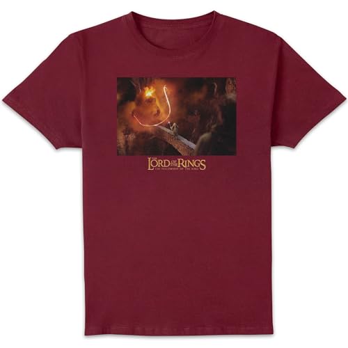Lord of The Rings You Shall Not Pass Men's T-Shirt - Burgundy S