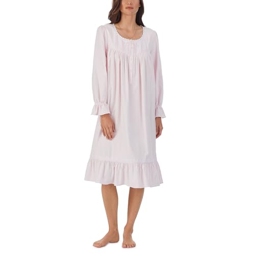 Robe Valse en flanelle de coton manches longues vêtement de nuit chaud femme