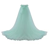 Detachable Train 5-Layer Tulle Overlay Train Detachable Wedding Train Only Length 63' Free Size Green
