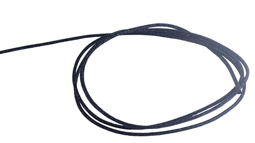 KONMAY 0.8mm Black Nylon Bracelet String with Dispenser,130 Yards Braided Nylon Satin Cord for Jewelry Making, Beading, Necklace, Handicrafts, Wind Chime, Kumihimo, Macramé