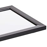 Amazon Basics Rectangular Wall Mount Mirror 16" x 20" - Standard Trim, Black - Image 4