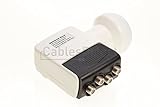 FTA Universal Ku Band LNB, Quad, 0.3dB Satellite Dish LNBF, Linear, Polarized (0.3 dB, Quad)