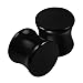 Produktbild 2 Stk Kunststoff Schwarz 12mm 1/2 Double Flared Ohrschmuck Stab Plugs Ohr Stecker Dehnen Gauges Piercing Schmuck 1890