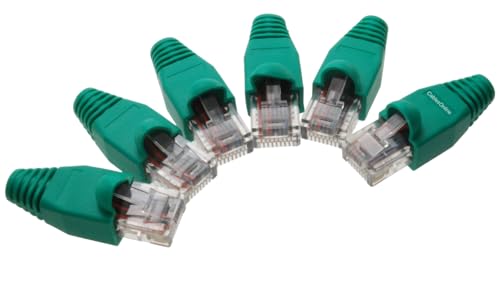Image of CablesOnline 6-Pack 10 /100 4-Pair Ethernet Green Loopback Plugs, TS-UL02-6