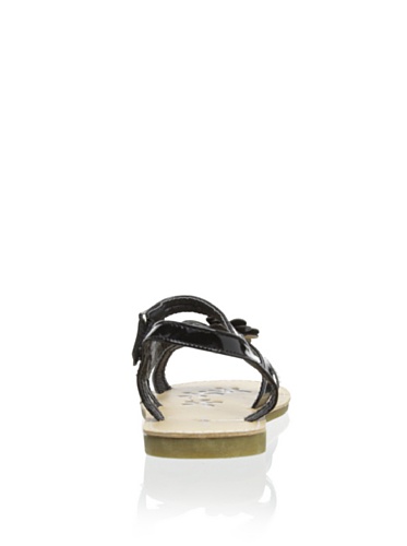 Laura Ashley Girl's LA31116 (Toddler/Little Kid) Black Patent 8 Toddler M3