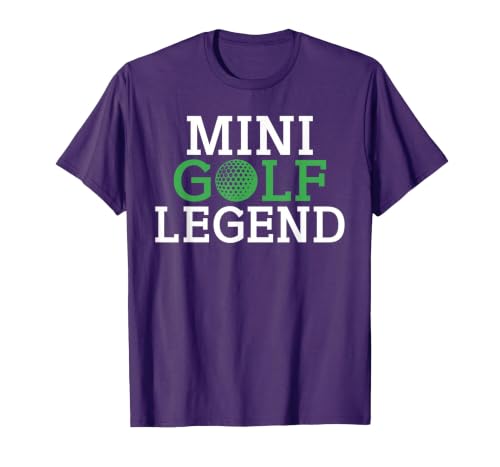 Mini Golf Legend T-Shirt, Men, Purple, Small