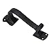 A29 Set of 2 Door Handle Pull, Heavy Duty Long Door Pulls for Kitchen Cabinets, Cabinet Door Pulls, Closet Door Pulls, Cast Iron Black Powder Coat Finish Gate Handles