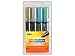Uchida DecoColor Acrylic Paint Pen Set Metallic 4pc