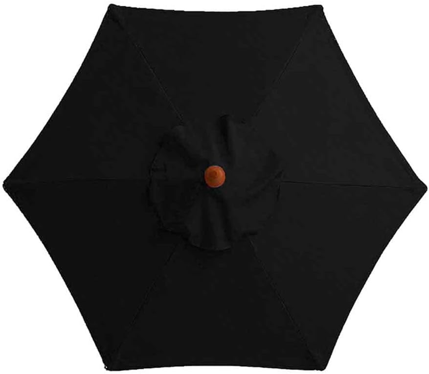 Replacement Parasol Cover Waterproof Fabric, 8/6 Ribs Parasol Canopy