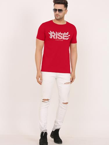 Image of LEOTUDE Men's Half Sleeve Regular Fit Tshirt | Tshirt for man