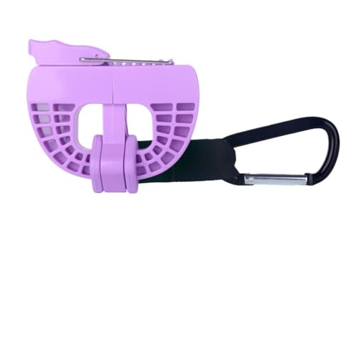 ​Portable Shoe Hanger Clip with Carabiner Hands-Free Gear Hook for The Shoe Spikes or Equipment Attached to the Bag (1-Pack Purple)
