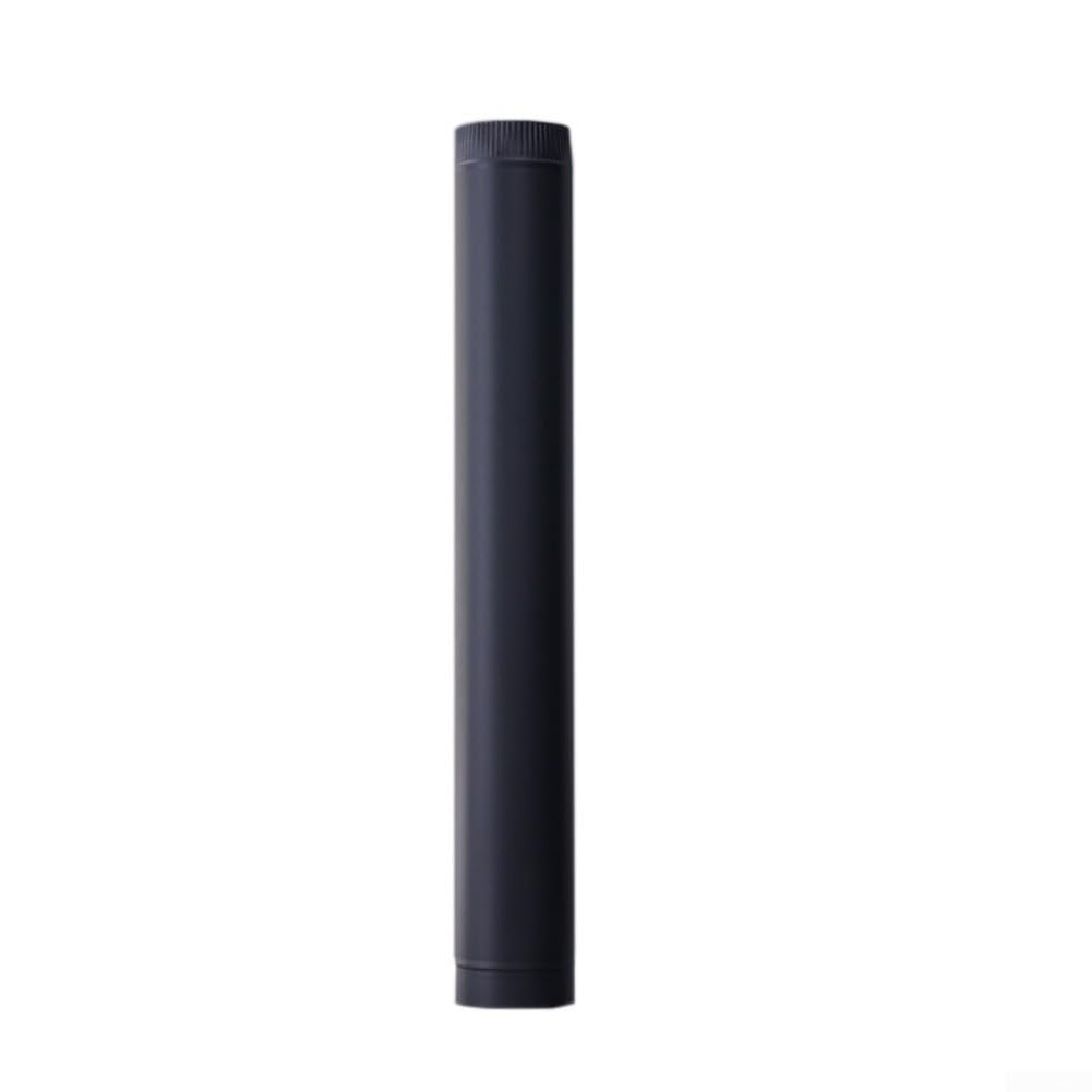 Tubo de humo de acero inoxidable de 50 cm de largo para estufa de leña con conexión cónica y apertura acampanada para mayor estabilidad (200 mm)
