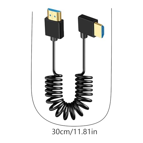 Cable de pantalla para monitor de cámara muelle extensible para evitar tirones 5