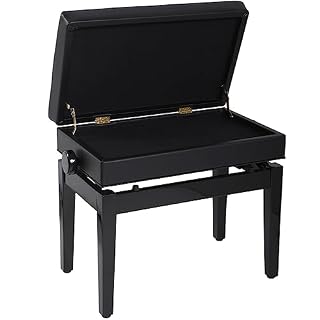 AHWOiHS Tabouret de piano banc de piano réglable en hauteur pour piano noir mat 54,5 x 33 cm, hauteur réglable de 48 à 58 cm - Les Beatles, Paul McCartney, John Lennon, RIngo Starr, George Harrison AHWOiHS Tabouret de piano banc de piano réglable en hauteur pour piano noir mat 54,5 x 33 cm, hauteur réglable de 48 à 58 cm – Image 7