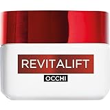 L'Oréal Paris Crema Idratante Contorno Occhi, Per Tutti i Tipi di Pelle, Azione Rassodante, Contorno Occhi Levigato e Riposato, Arricchita Con Pro-Retinolo e Fibrelastyl, 15 ml