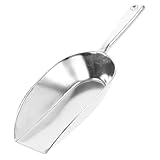 Mobestech Aluminiumlegierung Mehlschaufel Multifunktionale Küchenschaufel für Lebensmittel und Proteinpulver für Zuhause Restaurants und Teeläden S