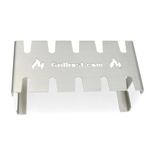 Grillrost.com Das Original Edelstahl Hähnchenkeulenhalter | Drumstickhalter - für 10 rundum knusprige Keulen vom Grill & Backofen