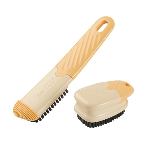 Cepillo de limpieza de zapatos - Herramienta para el cuidado de zapatillas, Limpiador de zapatos | Cepillo multifunción para zapatos Cuidado de zapatillas, cepillo de limpieza de mango largo, cepillo
