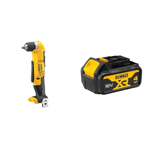 DEWALT DCD740N-XJ Cordless 2-Speed Angle Drill - 18V XR Lithium-Ion - Bare Unit + DEWALT Battery