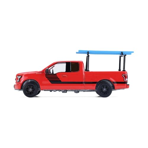 Greenlight Collectibles Escala 1:64 F-150 con Rack miniatura 5