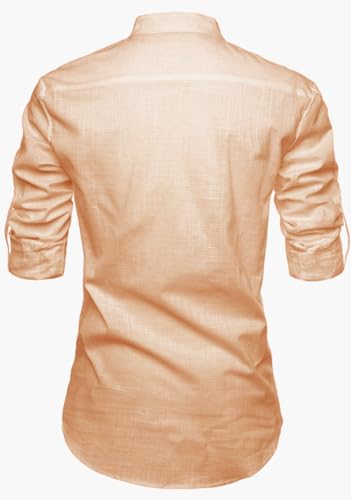 Image of Men's Cotton Blend Short Playful Mix Color Kurta - Pack 2