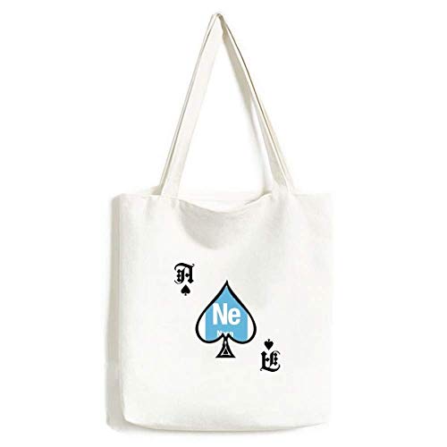 Sac à main science néon lavable grand format motif poker spade pour femme