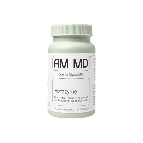 Amy Myers MD Histazyme - Diamine Oxidase Dao Enzyme Supplement Histamine Blocker to Support Healthy Digestion, Food Derived Histamine Intolerance (HI) - 60 Capsules - Bottle