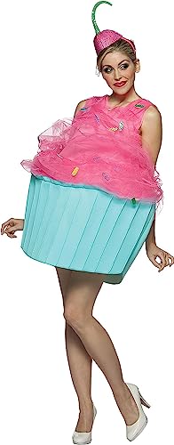 Halloween Ice Cream/Cupcake/Donut Costumes Cosplay Suit Dresses and Hat for Women Role-Playing Party Cosplay Outfits (Pink Blue One Size)