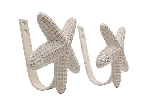 The Metal Magician Metal Nautical Starfish Curtain Holdback & Curtain Holder for Home, Bedroom & Office (Starfish Set of 2) - Image 2