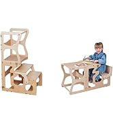 Woodandhearts Ponte Gigante Scala Svedese, Scivolo per Bambini, Scivolo