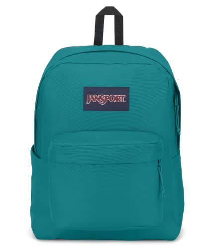 Image of JanSport SuperBreak Plus Backpack with Padded 15-inch Laptop Sleeve and Integrated Bottle Pocket - Spacious and Durable Daypack for Work and Travel - Deep Lake