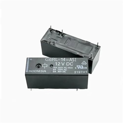 Relais 5 broches G6RL-14-ASI-12VDC miniature 12V DC 10A pour circuit imprimé lot de 5 pièces