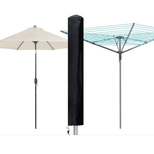 Rotary Washing Line Protective Cover, Universal Heavy-Duty Outdoor Clothesline Cover, Waterproof and UV-Resistant, Fits All Standard Rotary Washing Lines