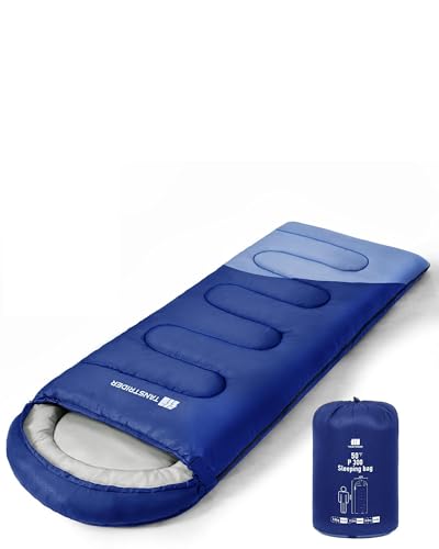 Image of Sleeping Bags for Adults, Camping Sleeping Bag with WaterResistant & TearResistant, Lightweight 4lb Sleeping Bag Warm for Backpacking, Hiking, Summer Camp & Indoor Use - Anti-Snag Zipper