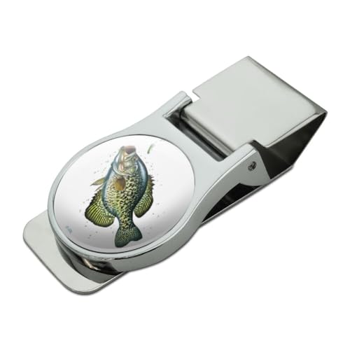 GRAPHICS & MORE Crappie Fishing 6 Satin Chrome Plated Metal Money Clip